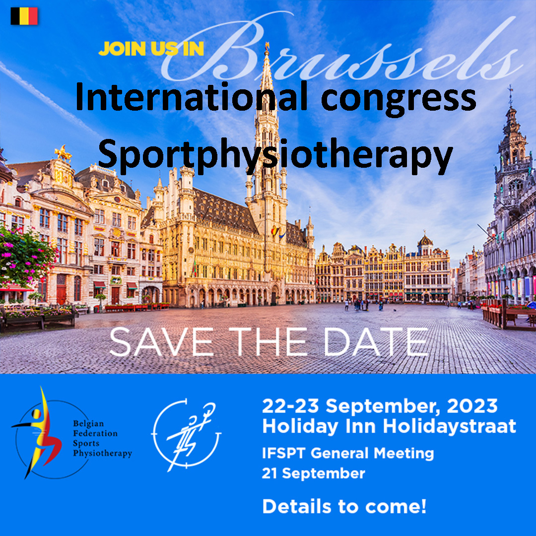 International congress Sportphysiotherapy - Save the date - 22-23 September 2023